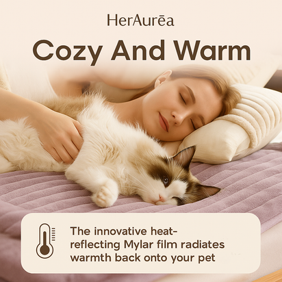 HerAuréa Self-Warming Pet Bed™